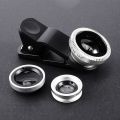 3-in-1 Mobile Lens Kit with Wide, Macro, and Telephoto Lenses for Smartphone Photography. 