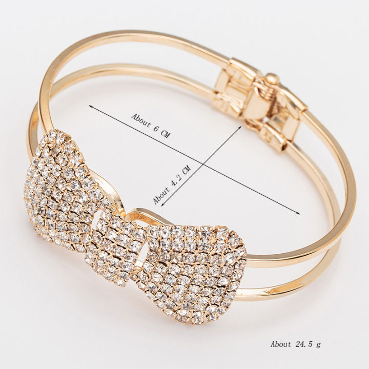 Crystal%20Bowknot%20Open%20Cuff%20Bracelet%20%E2%80%93%20Fashion%20Charm%20Chain%20Bangle%20for%20Women,%20Birthday%20Gift%20-%20Image%202