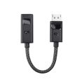 Cable Matters 8K DisplayPort 1.4 to HDMI 2.1 Adapter with 4K 120Hz / 8K 60Hz, 48 Gbps Unidirectional DisplayPort to HDMI 2.1 Cable Adapter in Black. 