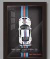Porsche 911 GT3 1:32 Scale Diecast Model with Wall Frame. 