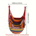 1pc Folding  Hammock, Anti Rollover And Anti Slip，Outdoor Hammock Chair, Canvas Leisure Swing Chair, No Pillow Or Cushion,. 