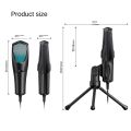 New Desktop Upright USB Condenser Microphone Gaming Microphone RGB Computer Cell Phone Microphone Simple Live Mic.