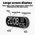 Large Digital Wall Clock With Remote Control Temperature Date Week And Display Timer Countdown Table Clock Wall And Dual Alarm. 
