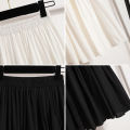 A-line Skirt High Waist Casual Slimming Cake Skirt Versatile Mid Length Dress Youthful Women New In Clothes Sweet Black Trend. 