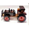 Handmade Wooden tractor. 