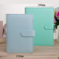 Macaroon Color A6/A5 PU Leather DIY Binder Notebook Cover Diary Agenda Planner Paper Cover School Stationery. 