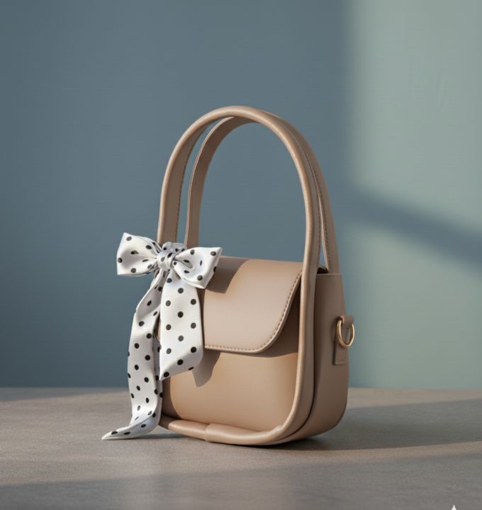 Elegant%20Ladies%20Top%20Handle%20And%20Shoulder%20Bag%20Fashion%20Crossbody%20Purse%20With%20Polka%20Dot%20Bow%20Stylish%20-%20Image%207
