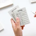 50 Sheets Creative Daily Schedule Memo pad To Do List Time Sticky Note Schedule planner Office School Supplies Stationery. 