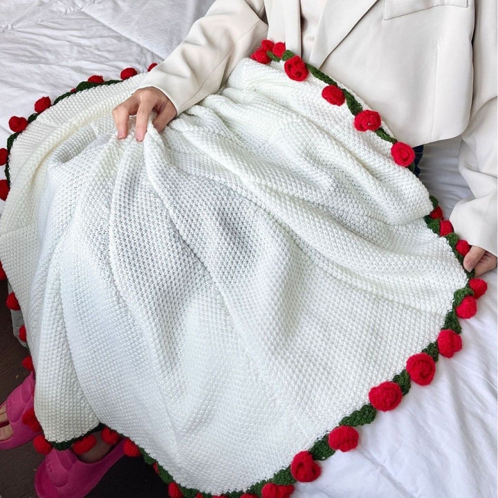 1pcs%20Rose%20Blanket%20Bouquet%20With%20%20Bag%20Crochet%20Handmade%20Blanket%20of%20Roses%20Birthday%20Valentine's%20Day%20%20for%20Girlfriend%20-%20Image%206