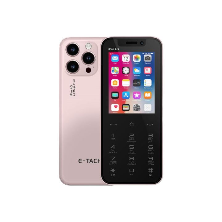 Etachi iPro 4G - Dual Sim 4G - 2.8 Inch Touch screen with Touch Keypad - 2GB RAM - 16GB Memory - 4200mAH Battery - Wifi - Hotspot - Google play store - PTA approved - 1 Year brand Warranty