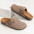 Men's Toe-Toe Slippers, Fashionable and Versatile, Thick-Soled, Wear-Resistant, Soft-Soled, Slip-On Casual Sandals. 