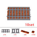 5pcs MOC Creative Expert Ideas City Train Switching Tracks Base Rails Crossing Collection Bricks Building Blocks Toys Kids . 