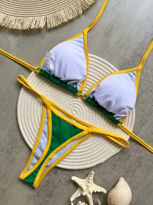 RUOTONSEPT%20%20Embroidery%20Brasil%20Flag%20Contrast%20Split%20Bikini%20Set%20Women%20Swimwear%20Patchwork%20Swimsuit%20Hottie%20Outfit%20SummerBeachwear%20-%20Image%202