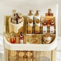 Makeup Storage Box Large Capacity Dressing Table Storage Rack Dust-proof Cosmetic Organizer Cosmetics Containe Drawer Organizer. 