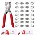 Metal Pliers Button Press Tool With 50Pcs Button. 