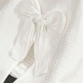 Baby Stroller Cover White Lace Bowknot Sunproof Dustproof Windproof Outdoor Protective Cover for Infants.