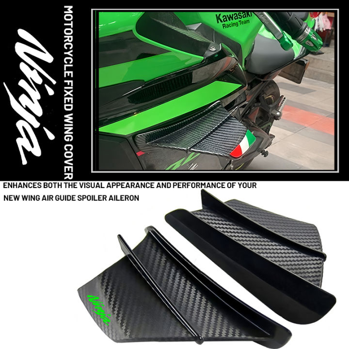 Motorcycle Winglet Aerodynamic Wing Kit Spoiler For Kawasaki Ninja 650 ...