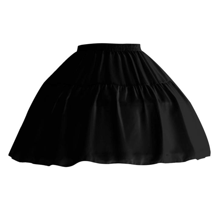 Women%20Girls%20Ruffled%20Short%20Petticoat%20Solid%20Fluffy%20Bubble%20Tutu%20Skirt%20Puffy%20Half%20Slip%20Prom%20Crinoline%20Underskirt%20No%20Hoop%20-%20Image%202