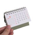 2025 Simple Style English Mini Desk Calendar Desktop Display Portable Calendar Desktop Decoration Handmade Diary. 