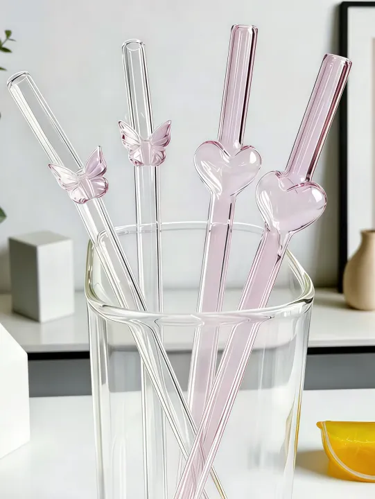1/3/5pcs%20Reusable%20Heart%20&%20Butterfly%20Glass%20Straws,%20Valentine's%20Day%20Party%20Favors,%20Perfect%20for%20Cocktails,%20School%20Use,%20%20Ideas%20-%20Image%205