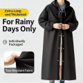 Long Raincoat Full Body Rainstorm Proof Adult Thickened Travel New Portable One-Piece Poncho.