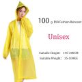 Reusable Plastic Raincoat for Adults – Eco-Friendly, Durable, Waterproof Protection. 