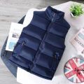 White Vest Jacket Men Slim Fit Stand Collar Sleeveless Puffer Jackets Spring Autumn Casual Waistcoat Men Warm Coat 2023 Trends.