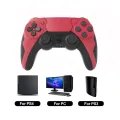 GAMINJA P48 Wireless Gamepad with Six Axis Gyroscope Game Controller For PS4 PS3 Console Wins 7 8 10 Dual Vibration PC Joystick. 