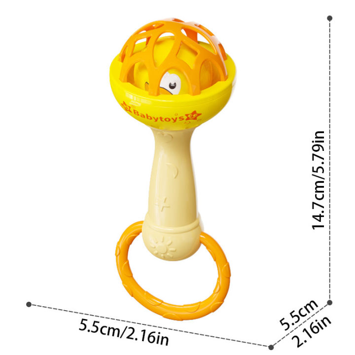 Soft glue Dumbbell Baby Hand Teether With jhunjhuni CN -1pcs