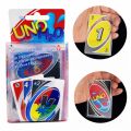 Original Uno H20 Water-Proof Transparent Card Game 112 - Plastic Cards. 