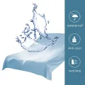 Waterproof Fitted Sheet Bedding Cover Bed Cloth Solid Color Mattress Cover Bed Protector Cover For Bedroom Guest Room. 