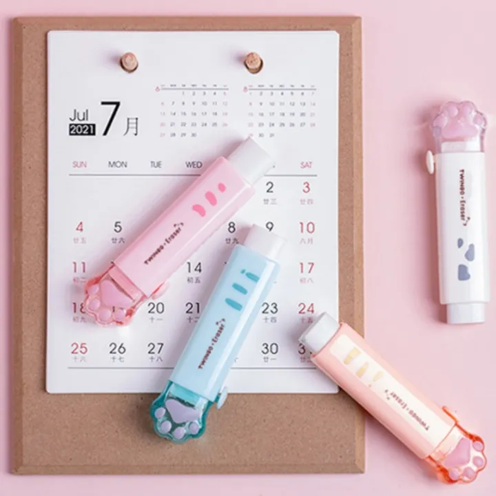 Cute%20cat%20style%20retractable%20eraser%20for%20students%20to%20draw%20and%20erase%20practical%20office%20eraser%20supplies%20-%20Image%205