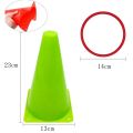 1Set Toss Cones Rings Party Game Kids Toy Outdoor Soccer Football Agility Training Carnival Family Games Yard Combo Set Tools. 
