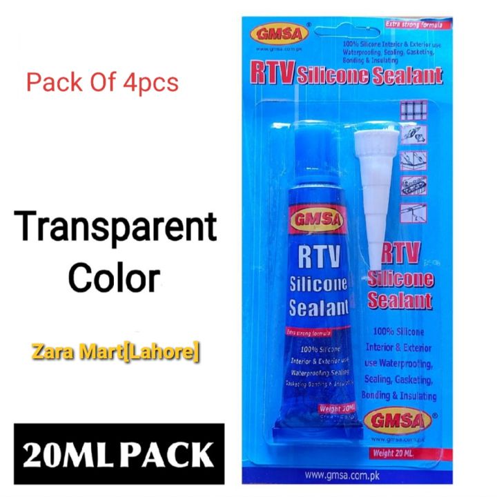 4pcs RTV Transparent Silicone Sealent Glue ¤ Premium Quality GMSA RTV ...