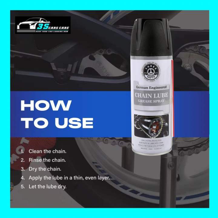 THREE%20GUYS%20Multi-Purpose%20Chain%20Lube%20Grease%20Spray%20450ml%20%E2%80%93%20High-Performance%20Lubricant%20for%20Chains,%20Hinges,%20Gears%20&%20Tools%20%7C%20Anti-Rust%20%7C%20German%20Engineered%20-%20Image%204