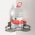 Bathroom Kitchen Tripod Adhesive Corner Shower Caddy Wall Hanging Bath Organizer Shelf Storage Rack Wash Cradle. 