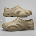 Chef Shoes Anti Slip and Oil Proof Work Shoes Slip-on Shoes Mens Casual Trendy Slipper One Step Fashion Garden Shoes for Beach. 