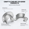 U Shaped Wardrobe Bracket Stainless Steel Closet Clothes Hanging Rod Holder Multipurpose Curtain Rod Support For Bathroom.