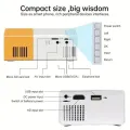 2025 New YG300 Mini LED Projector Yg300 Upgraded Version 1000 Lumen 320x240P HDMI-compatible USB Audio Home Media Player Beamer. 
