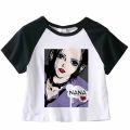 Nana Japanese Short Sleeves Anime Summer Crop Top T Shirt Casual Harajuku T Shirt Top Women Heart Graphic Tees Anime T-shirt. 