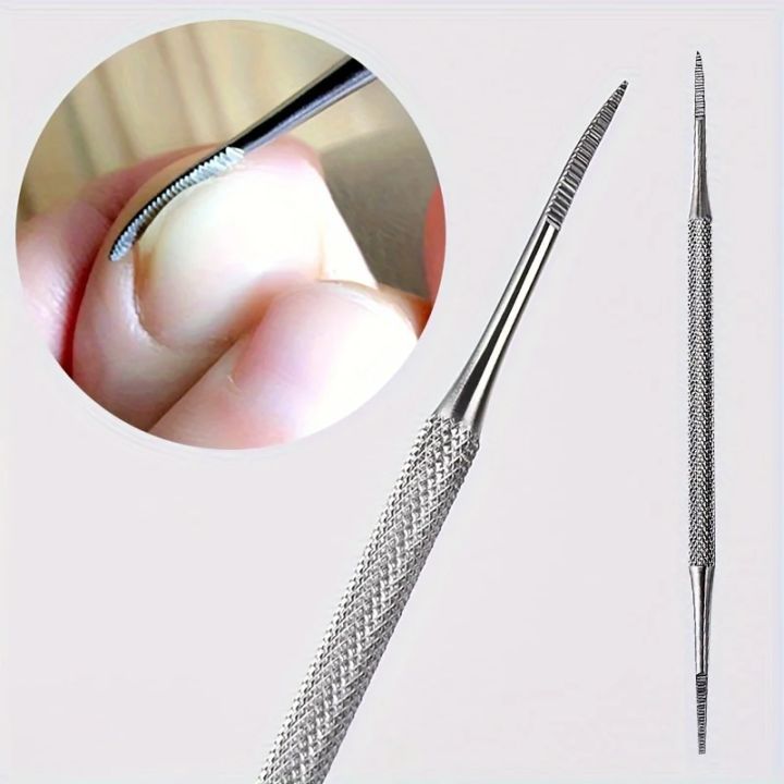 Nail Lifter and File Professional Stainless Steel , Dual-Headed Toenail Cleaner, Pedicure Tools for Toenail Fungus/Dirt Removal