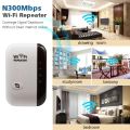 300M WIFi Repeater Wi-Fi Amplifier 802.11N 2.4GHz Wireless Signal Booster Smart Power Extender For Office Home Easy Setting. 