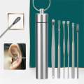 Keychain Reusable Toothpicks Tooth Floss Tools for Tooth Oral Cleaning Dental Flossing.