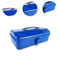 Portable Tool Box Lockable Empty Box Sturdy Versatile Metal Tool Box Iron Tool Organization Chest Maintenance Tool Storage Box. 
