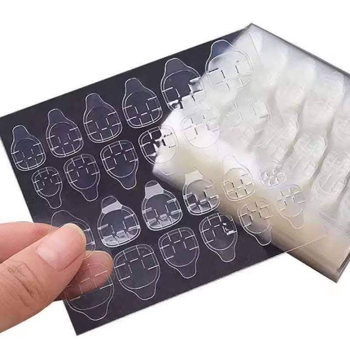 24pc%20Double%20Sided%20Adhesive%20Tape%20Glue%20Sticker%20False%20Nail%20Glue%20For%20Fake%20Nails%20Tips%20Clear%20Jelly%20Gel%20Pad%20Press%20On%20Nails%20-%20Image%204