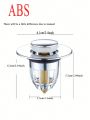 1pc Flower Shaped Sink Filter, Plastic Sink Strainer, Kitchen Bathroom Tools.