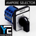 Ammeter selector switch on off Rotary switch 3 phase 3 way 3 position Ampere selector switch LW26-20 20A reverse forward cam switch. 