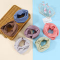 Kids Cotton Scarf Multipurpose O Neck Ring Scarf Solid Print Children Autumn Winter Warm Windproof Scarves For Boys Girls. 