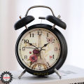 TechLimb Retro Twin Bell Table Alarm Clock - Loud Brass Metal Body Vintage Desk Clock for Heavy Sleepers & Students - Silent Non-Ticking 8cm Round Bedside Clock with Night Light - Best Home & Office Decor Watch Price in Bangladesh 2026. 
