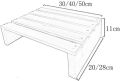 HM&DX Ergonomic Solid Wood Foot Rest, Small Low Under Desk Footrest Toilet Piano Pedal Bench Footstool Step Stool Home Office Bedroom -d M. 